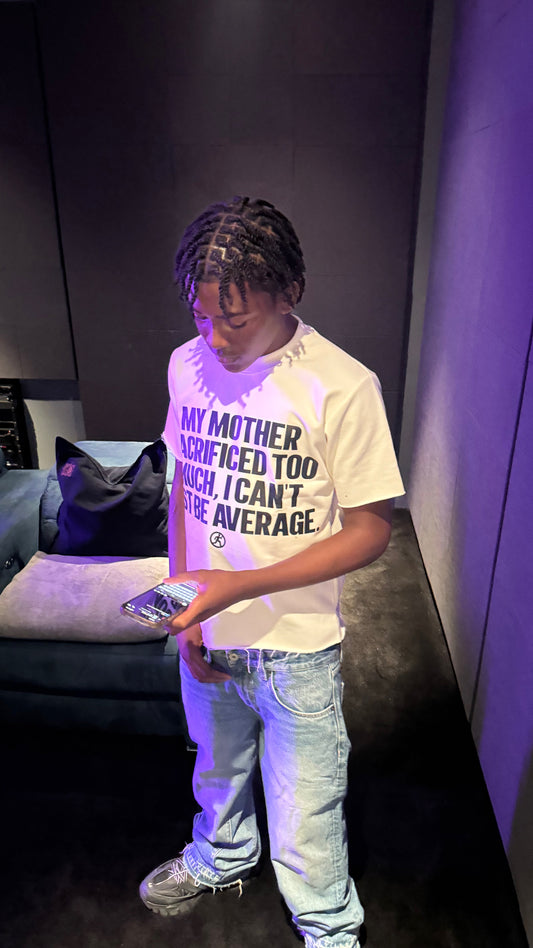 WHITE CAN'T BE AVERAGE TEE