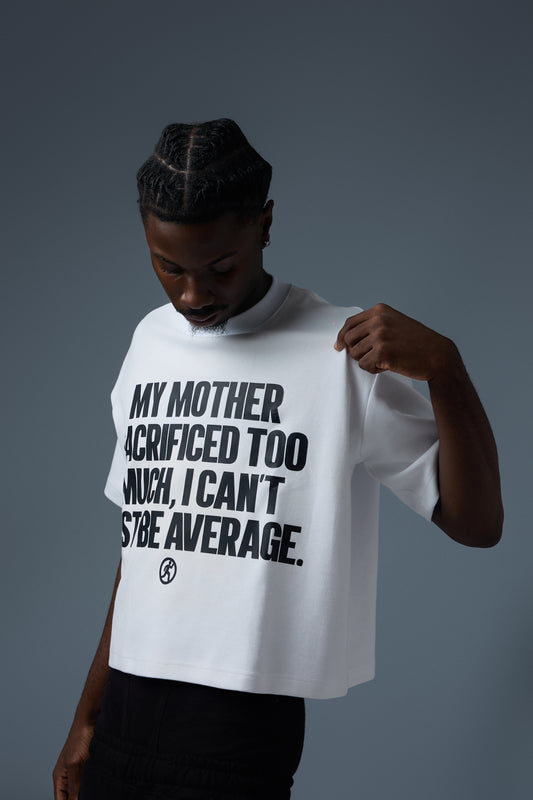 WHITE CAN'T BE AVERAGE TEE