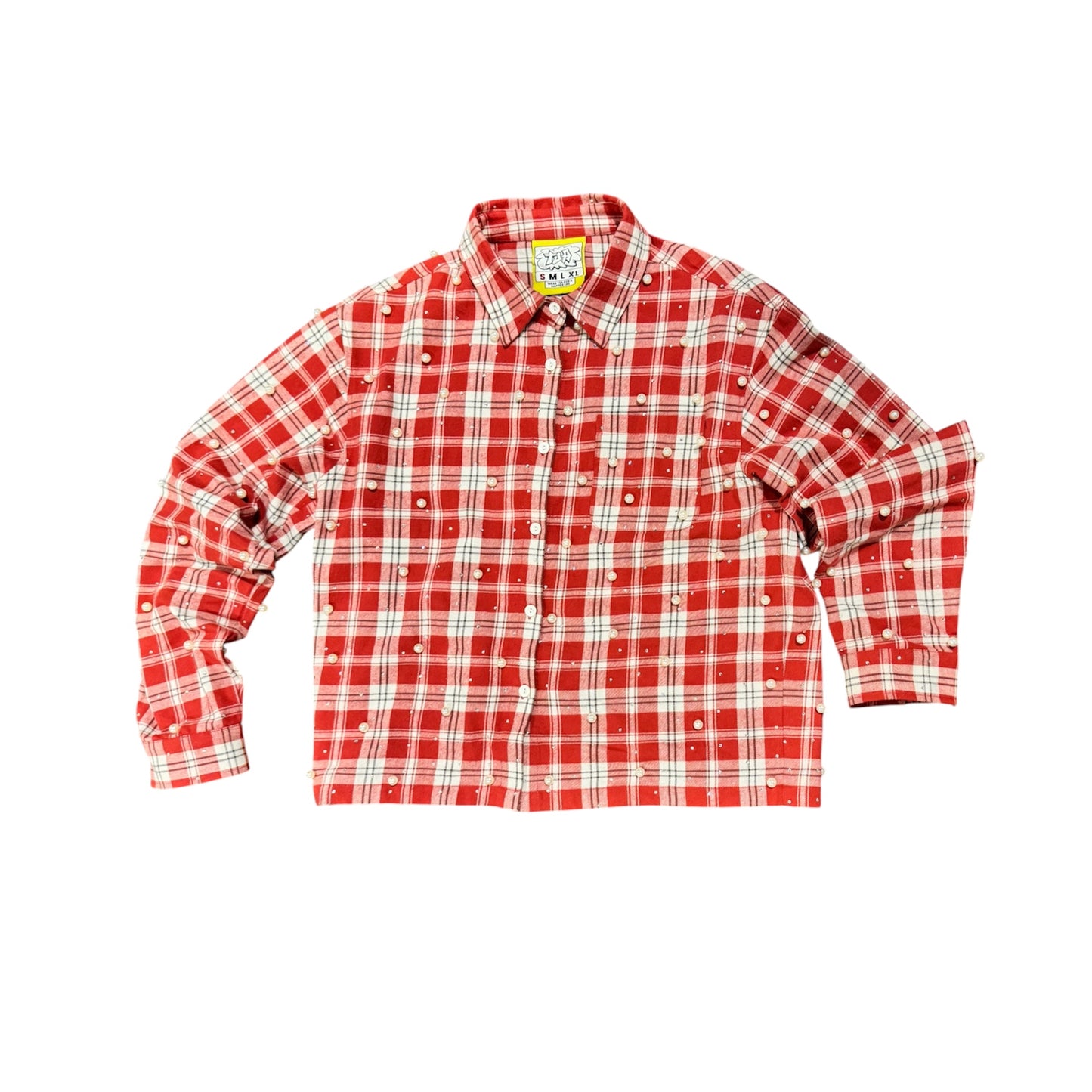 TSA PEARL RHINESTONE FLANNEL