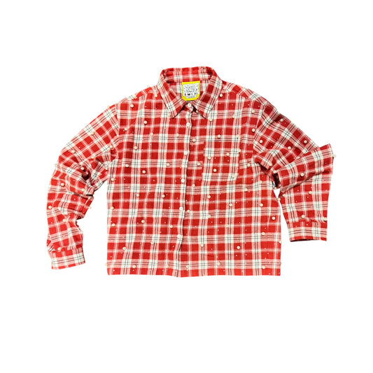 TSA PEARL RHINESTONE FLANNEL