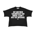 TSA T-shirt mockup with neck label